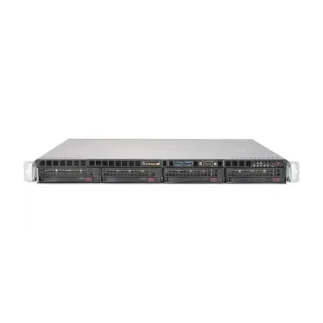 Платформа Supermicro 1U SYS-5019S-MR, E3-1200V5, DDR4, 4x3.5" hsHDD, 2х1000Base-T, 400Вт RPS