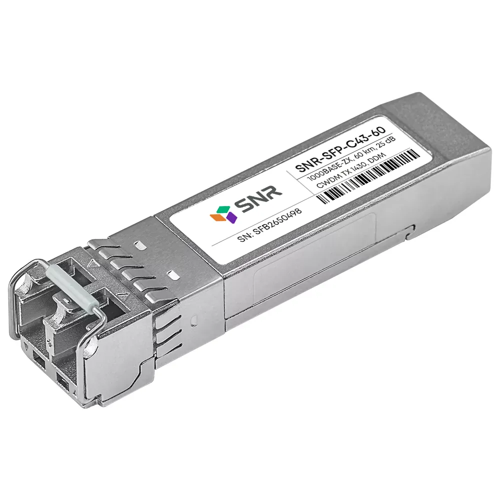 Модуль SFP CWDM оптический, дальность до 60км (25dB), 1430нм