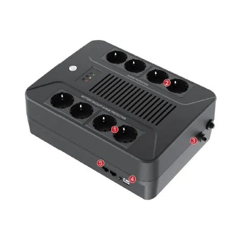 Источник бесперебойного питания (Line-Interactive, 600 VA, LED, 8 Schuko)