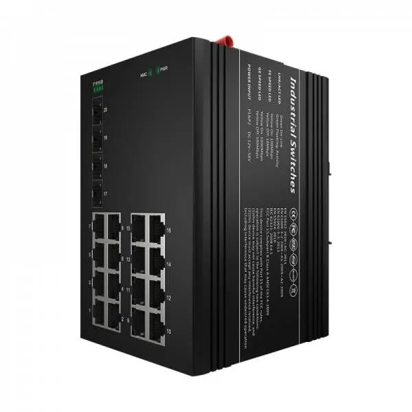 Промышленный PoE коммутатор Scodeno XPTN-9000-75-2GX16GP-V 2x1000 Base-X, 16x10/100/1000 Base-T