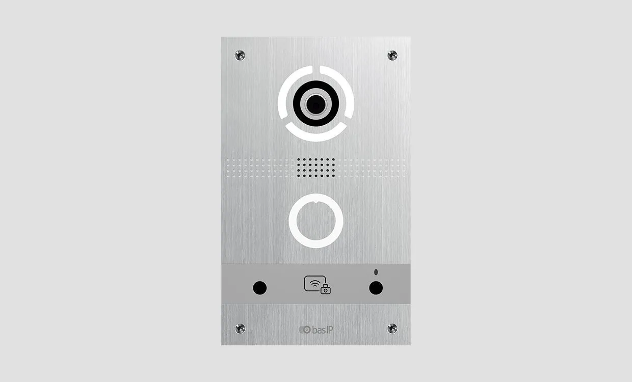 IP вызывная панель BAS-IP AV-08FBL SILVER / BLACK