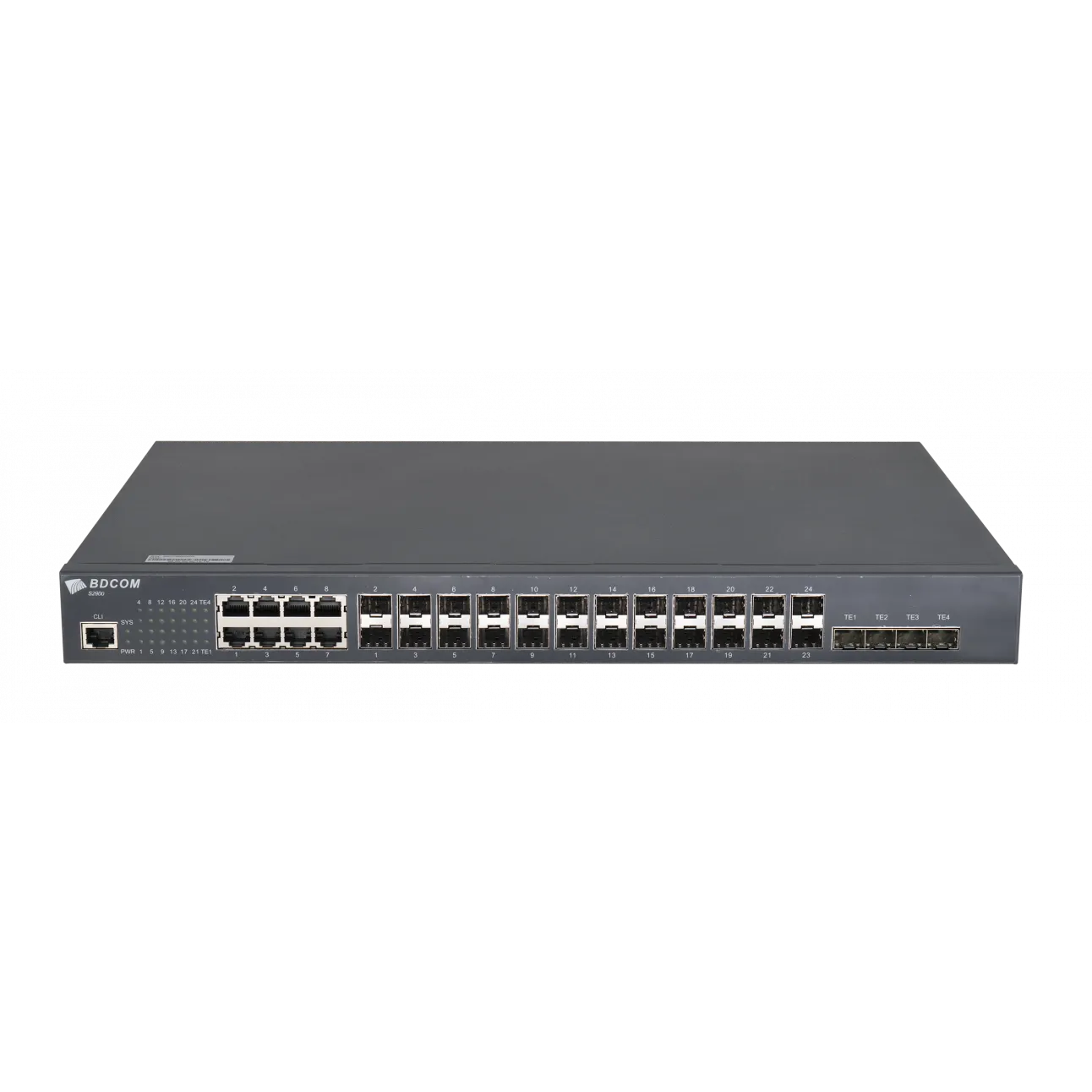 Управляемый коммутатор уровня 3 BDCOM S2900-24S8C4X, 16x 100/1000BaseX SFP, 8x Combo 10/100/1000BaseT | 100/1000BaseX SFP, 4x 1/10GE SFP+, 220VAC