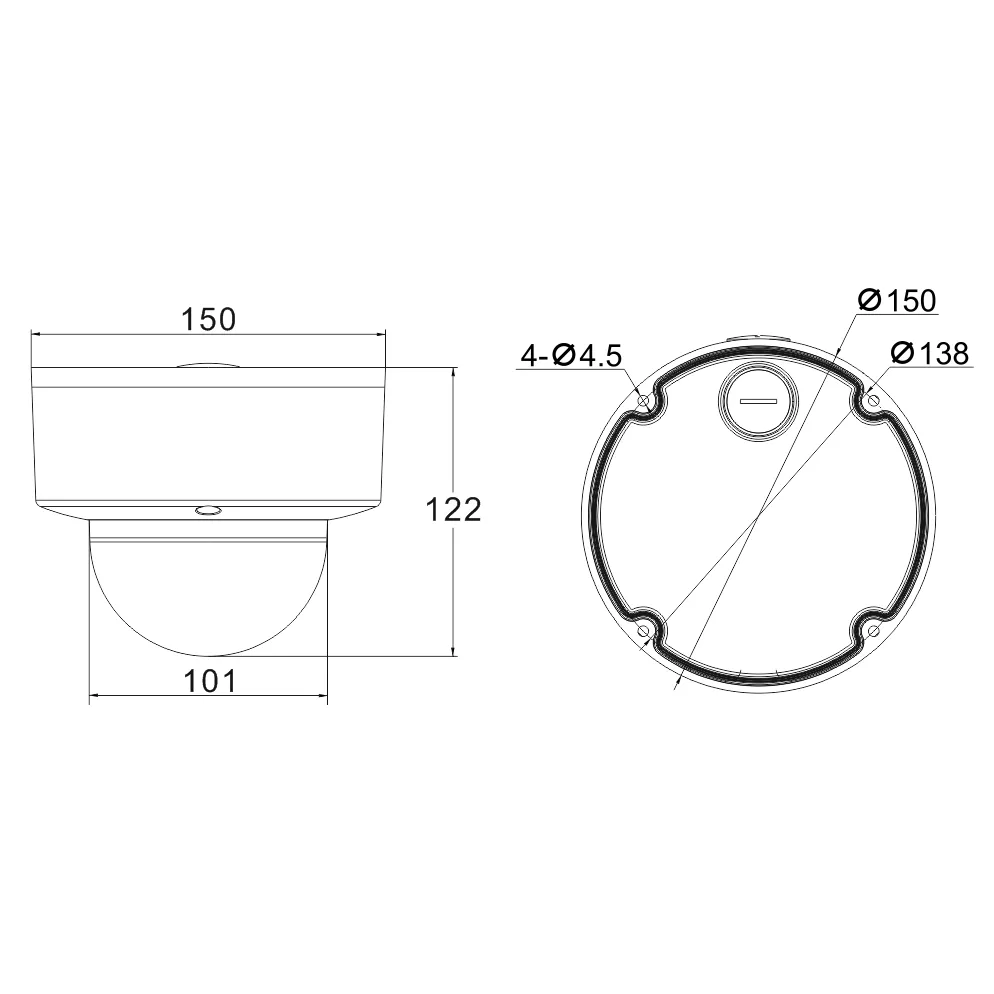 Проектная IP камера OMNY M14E 2812 купольная OMNY PRO серии Мира. 4Мп/25кс, H.265, управл. IR, моториз.объектив 2.8-12мм, PoE/12В, EasyMic