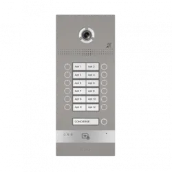 IP вызывная панель BAS-IP BI-12FBI SILVER / BLACK