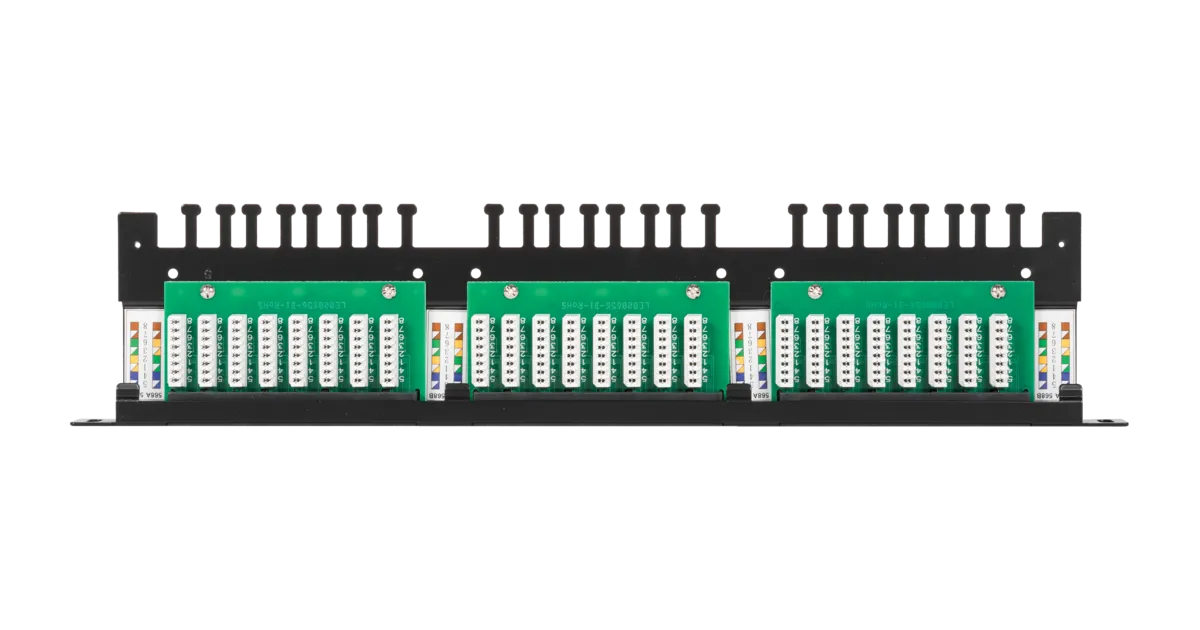 Коммутационная панель NIKOMAX 19" NMC-RP24UD2-HU-BK, 0,5U