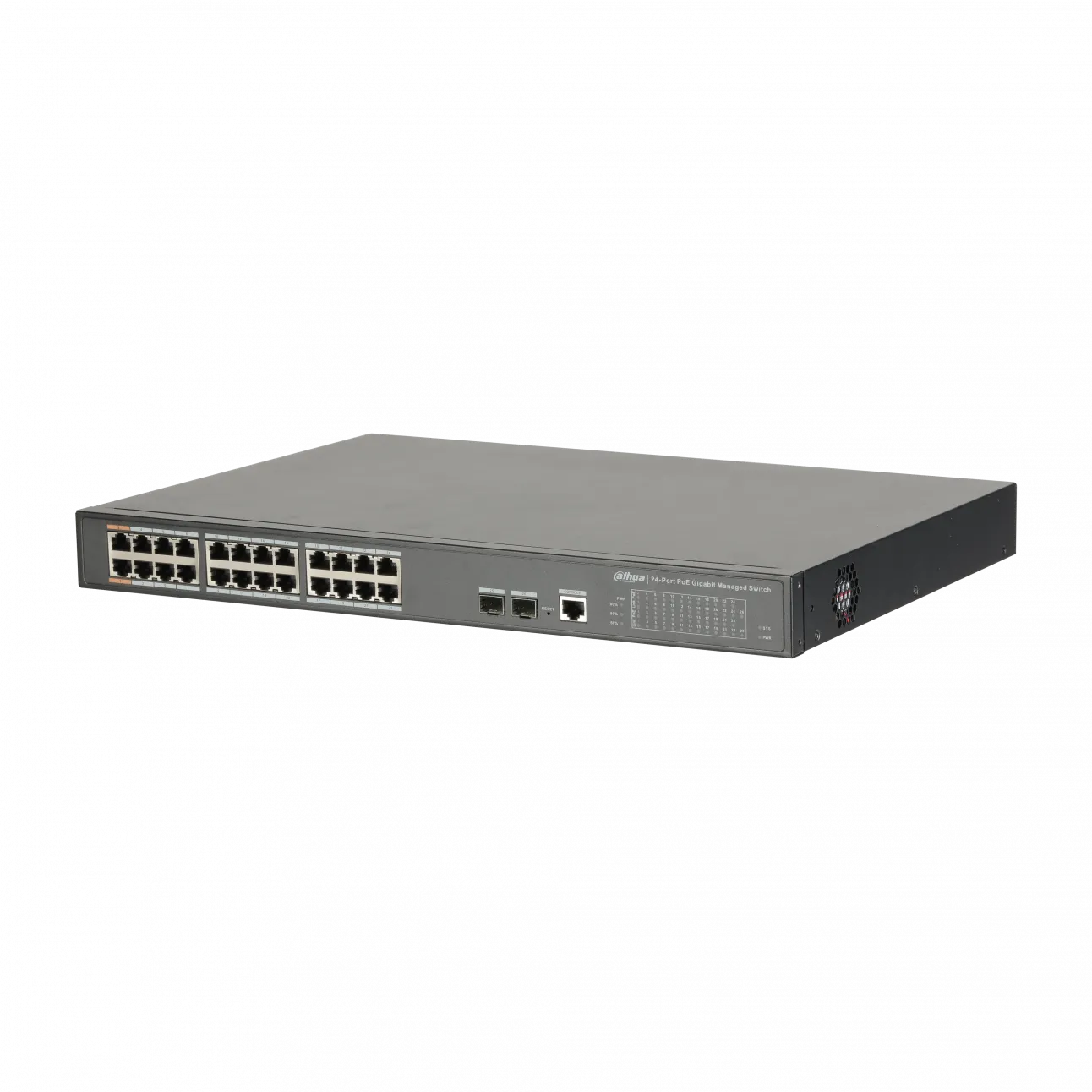Управляемый 26-портовый гигабитный коммутатор с 24 PoE портами DH-PFS4226-24GT-360