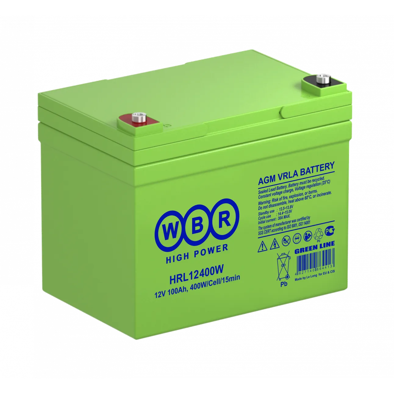 Батарея аккумуляторная WBR HRL12400W