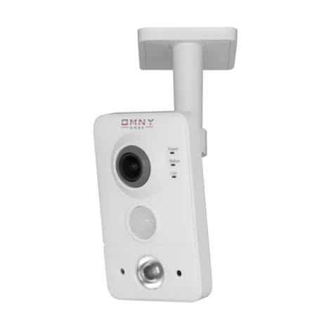 IP камера видеонаблюдения OMNY серия BASE miniCUBE W: офисная 1.3 Мп, Wi-Fi, PoE, 12 В, микрофон, динамик, блок питания в комплекте