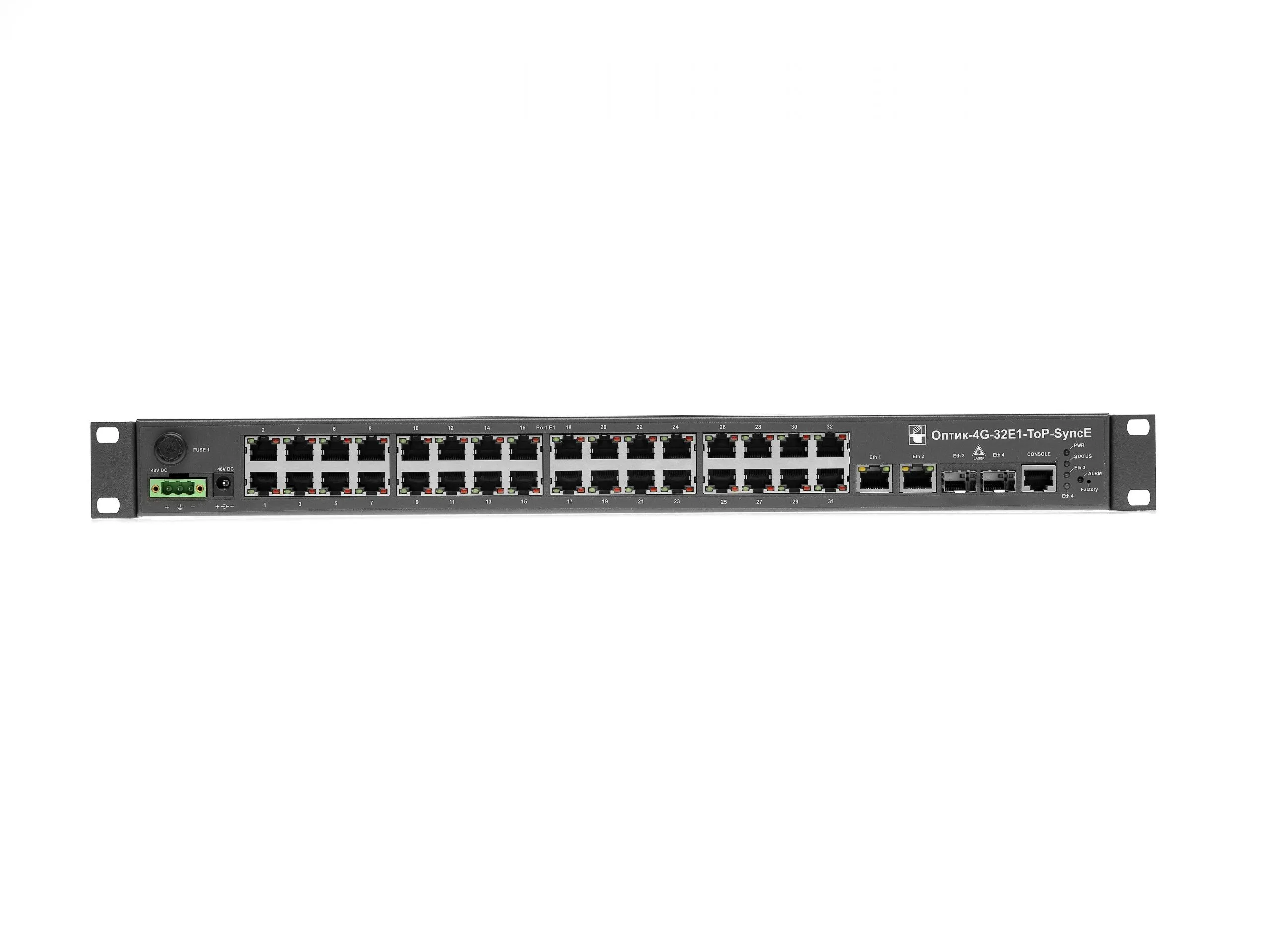 TDMoIP мультиплексор НПО Телеком Оптик-4G-32E1-ToP
