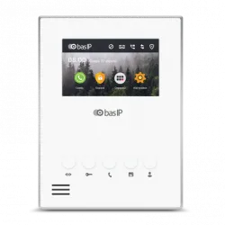 IP видеодомофон BAS-IP AU-04LAF WHITE / BLACK
