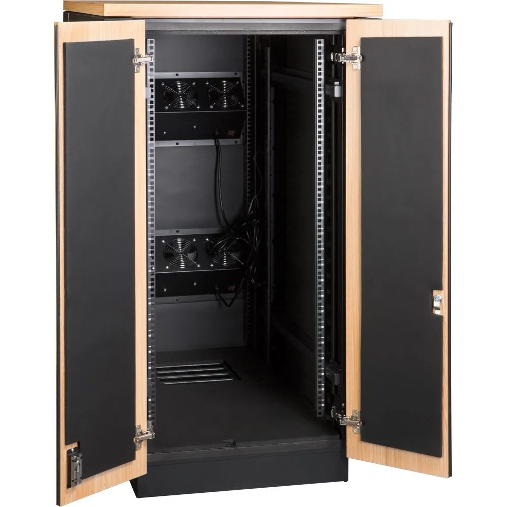 Шкаф LANMASTER LAN-DC-CBSP-24U-WD SOUNDPROOF звукоизолированный 24U 750x1130 мм