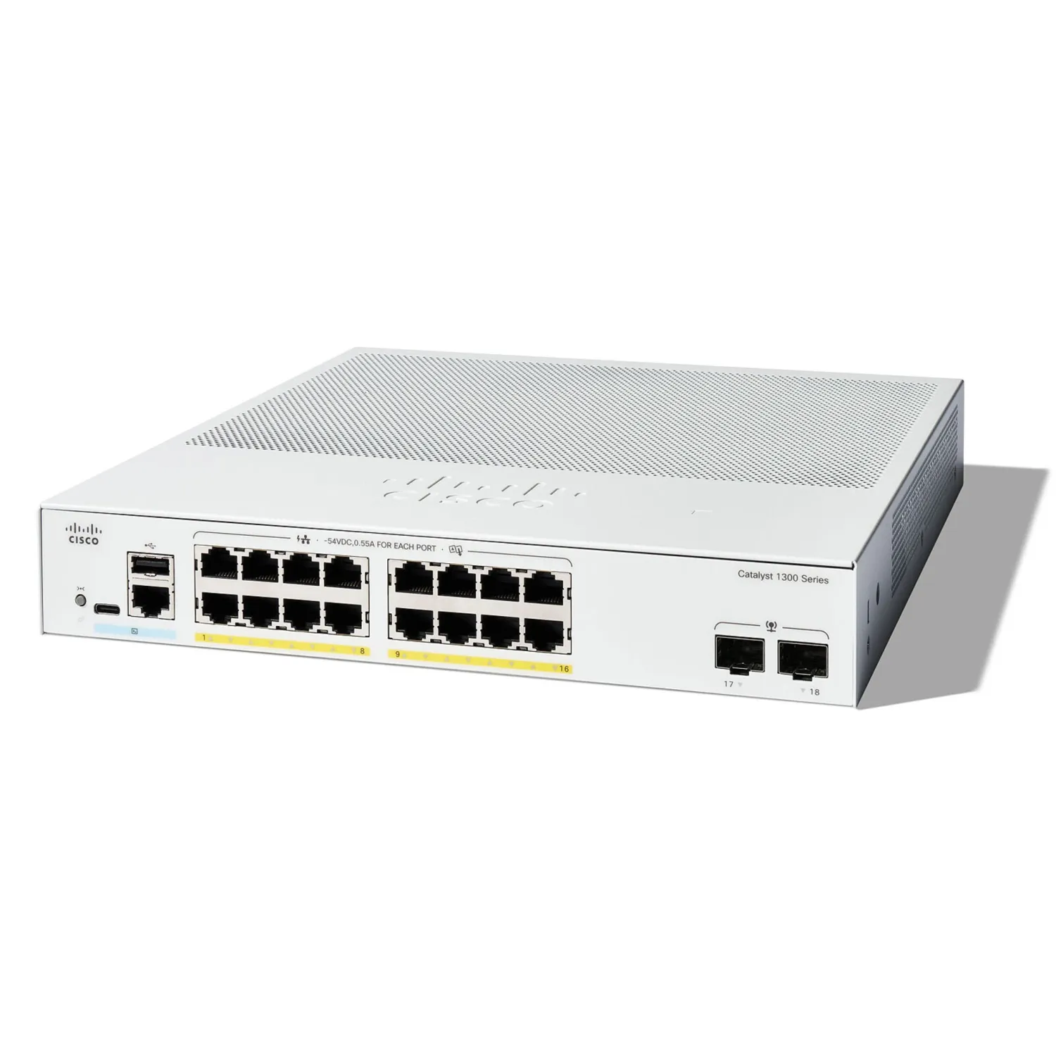 Коммутатор Cisco Catalyst C1300-16FP-2G