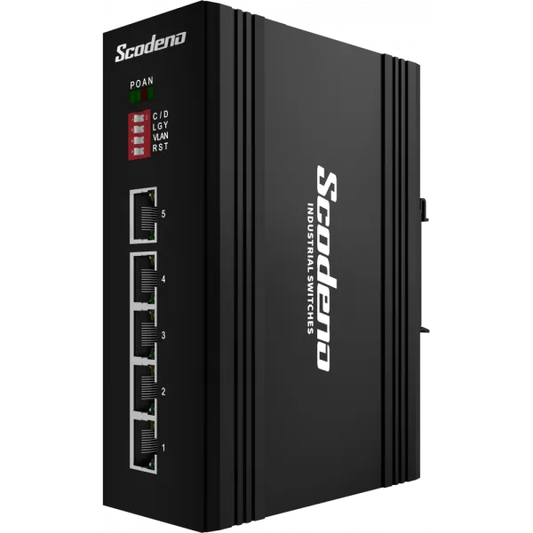 Промышленный PoE коммутатор Scodeno XPTN-9000-65-5GT 5x10/100/1000 Base-T