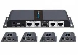 Lenkeng LKV714Pro - разветвитель-удлинитель 1*4 HDMI, ИК, CAT6, до 40 метров