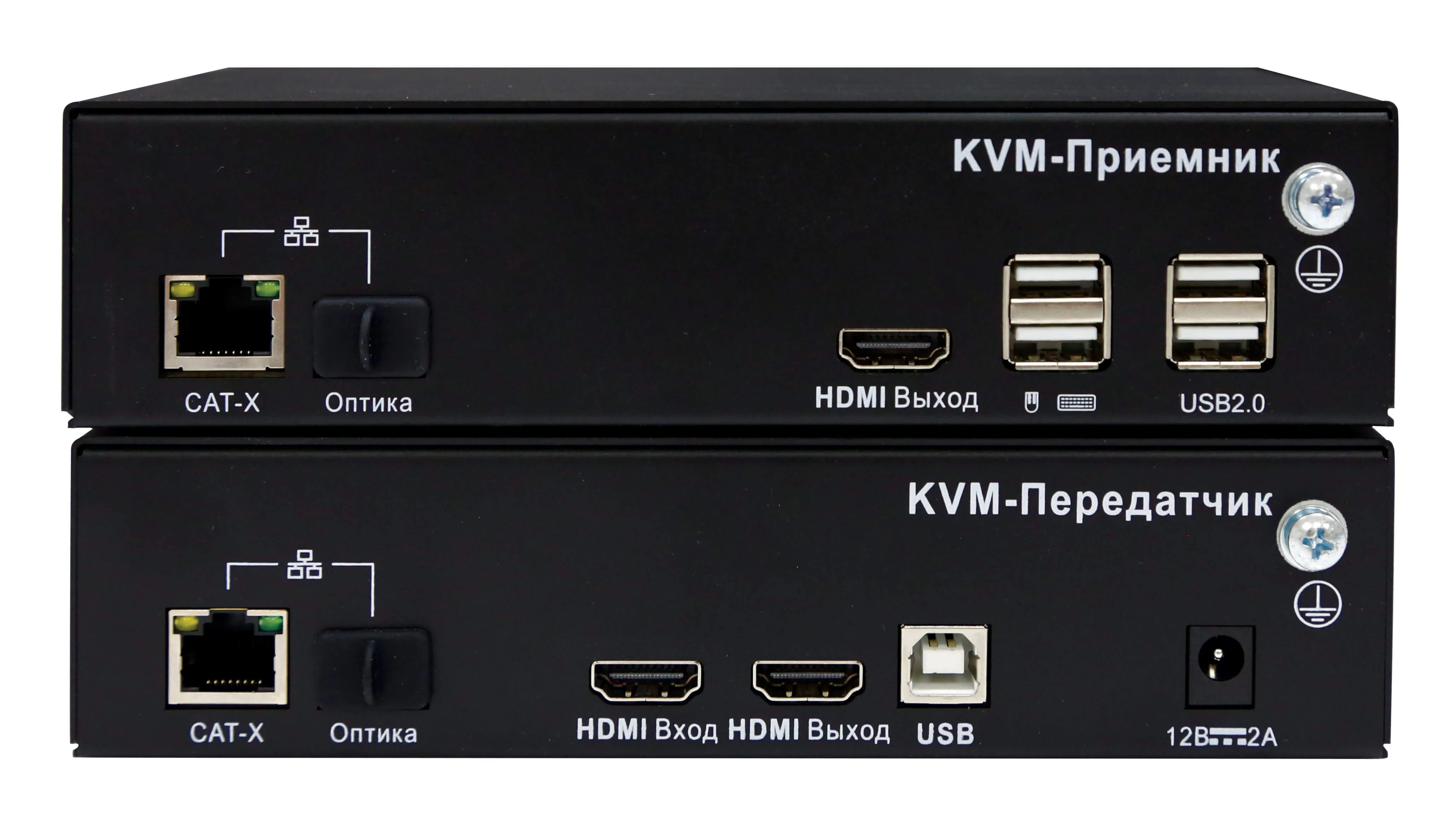 Одномониторный матричный HDMI IP KVM-удлинитель Evetron LHFC 1U2AR-SK-SW