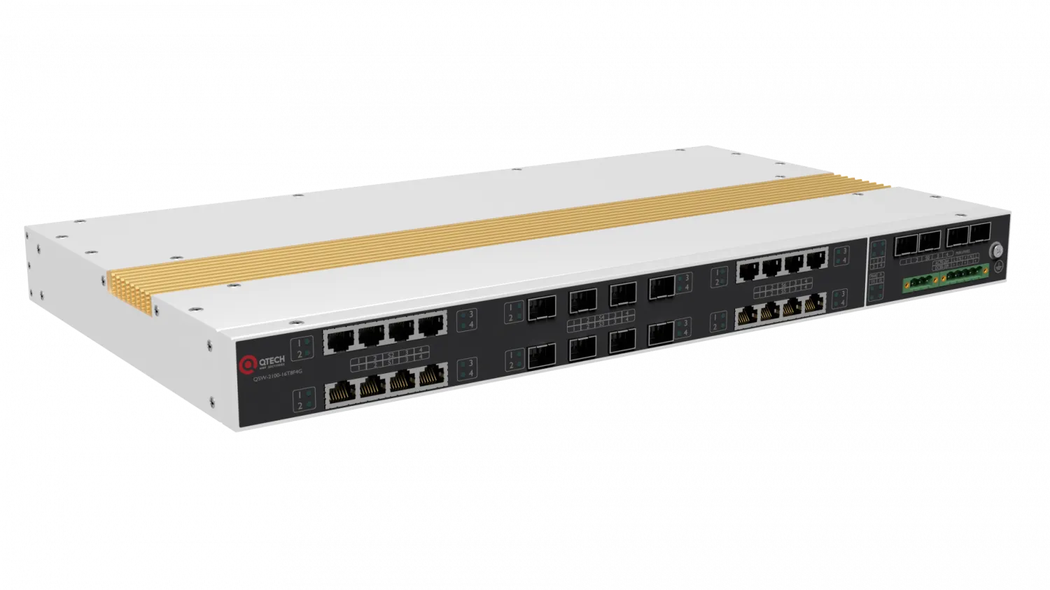 Управляемый промышленный коммутатор Qtech QSW-2100-8T16F4G-AC-AC