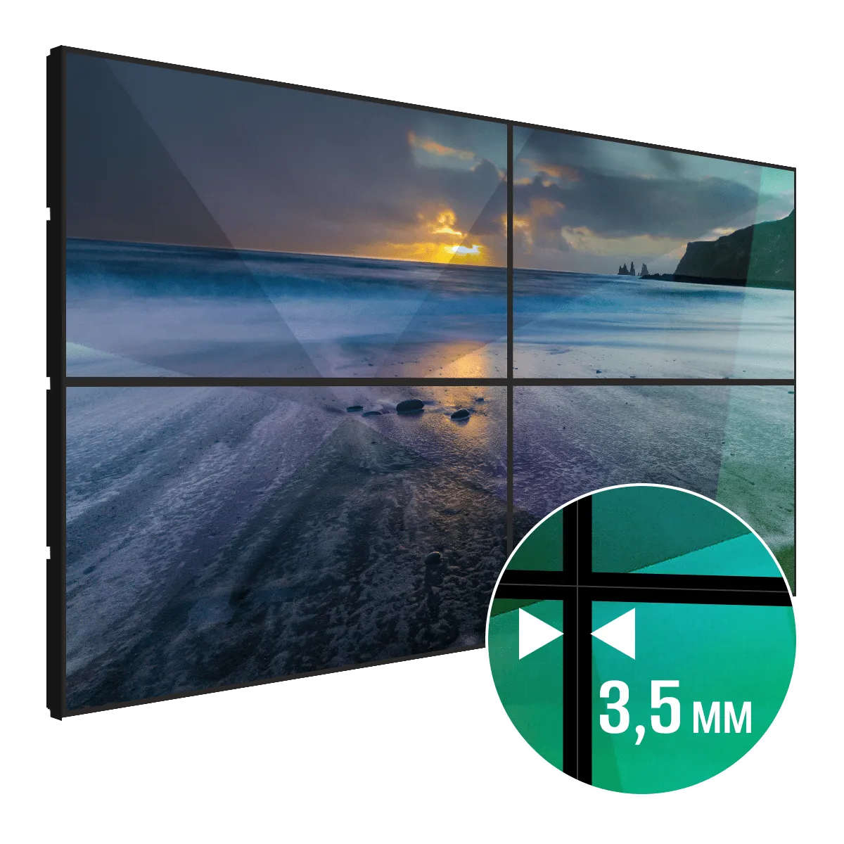 Видеостена LigaSmart 2х2 / 3,5мм