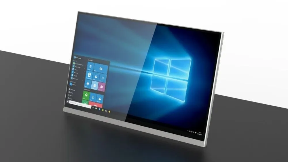 WR-17GS Touch (Black) Сверхтонкий моторизованный выдвижной монитор Genius Slim