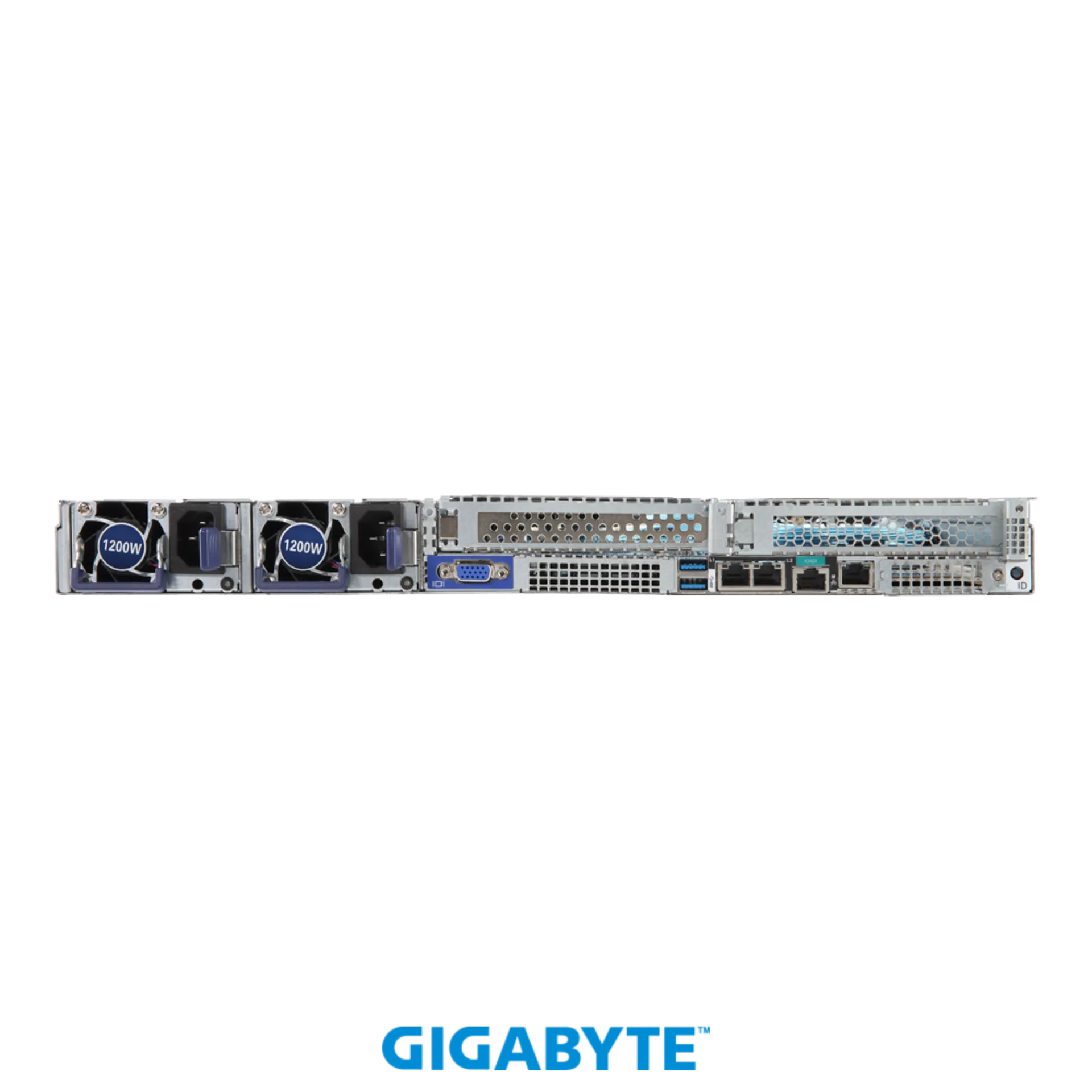 Платформа Gigabyte 1U R181-NA0, До двух процессоров Intel  Xeon Scalable Gen2, DDR4, 10x2,5" U.2 NVMe, 2x1000Base-T