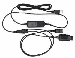 JPL-BL-11-USB+P - USB шнур-разветвитель с разъемом QD для подключения двух гарнитур к ПК