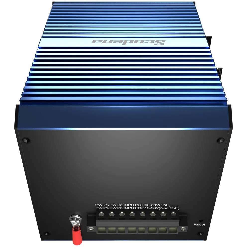 Промышленный PoE коммутатор Scodeno XPTN-9000-85-4XG16GP-VX 4x10G Base-X, 16x10/100/1000 Base-T