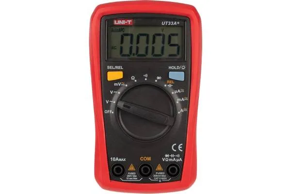 Мультиметр UNI-T UT33B+ 600В, 10А, 200МОм