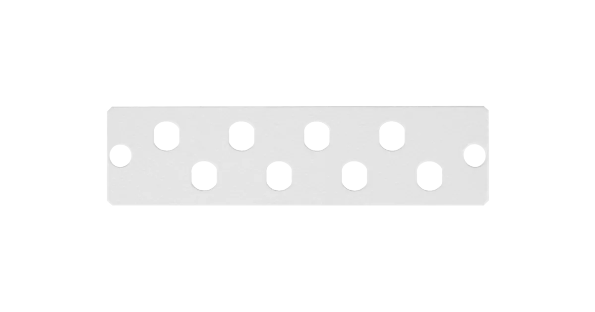 Адаптерная панель NIKOMAX NMF-AP08FCS-GY, до 8 одинарных адаптеров FC/ST