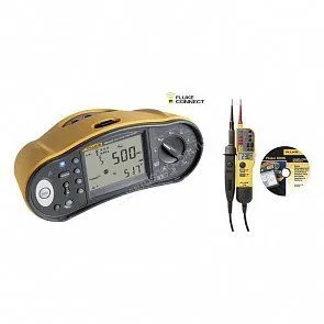 Комплект Fluke 1664 SCH-TPL KIT/F - тестер электроустановок, тестер напряжения и интерфейсный кабель