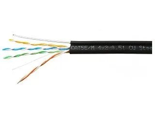 Кабель витая пара Skynet Premium SP5E-UTP-4CU-OUTR внешний, трос