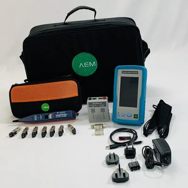 Комплект NSA-K60-50HZ для тестирования медных кабельных линий с функцией Certi-Lite с набором идентификаторов #2-#8 и индуктивным щупом