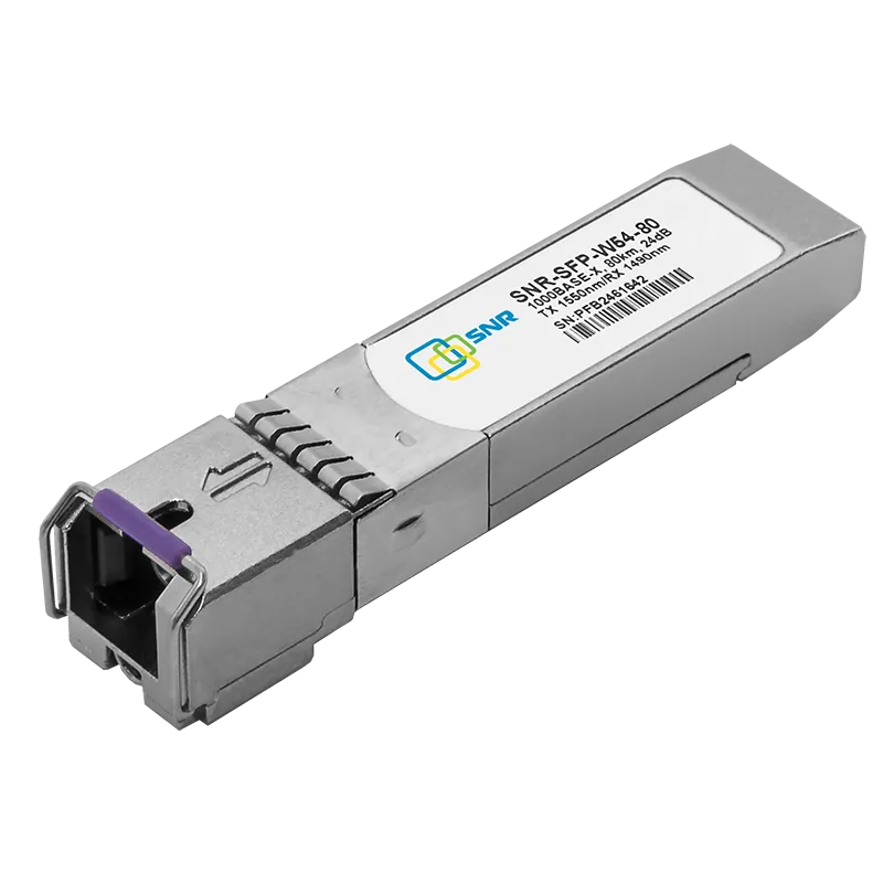Оптический модуль SFP WDM, дальность до 80км (24dB), 1550/1490нм
