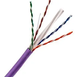 Кабель LANMASTER LAN-5EUTP-HFLT-VI U/UTP, 4 пары, Кат. 5E, 350 МГц, LSZH, нг(А)-HF, фиолетовый, 305 м