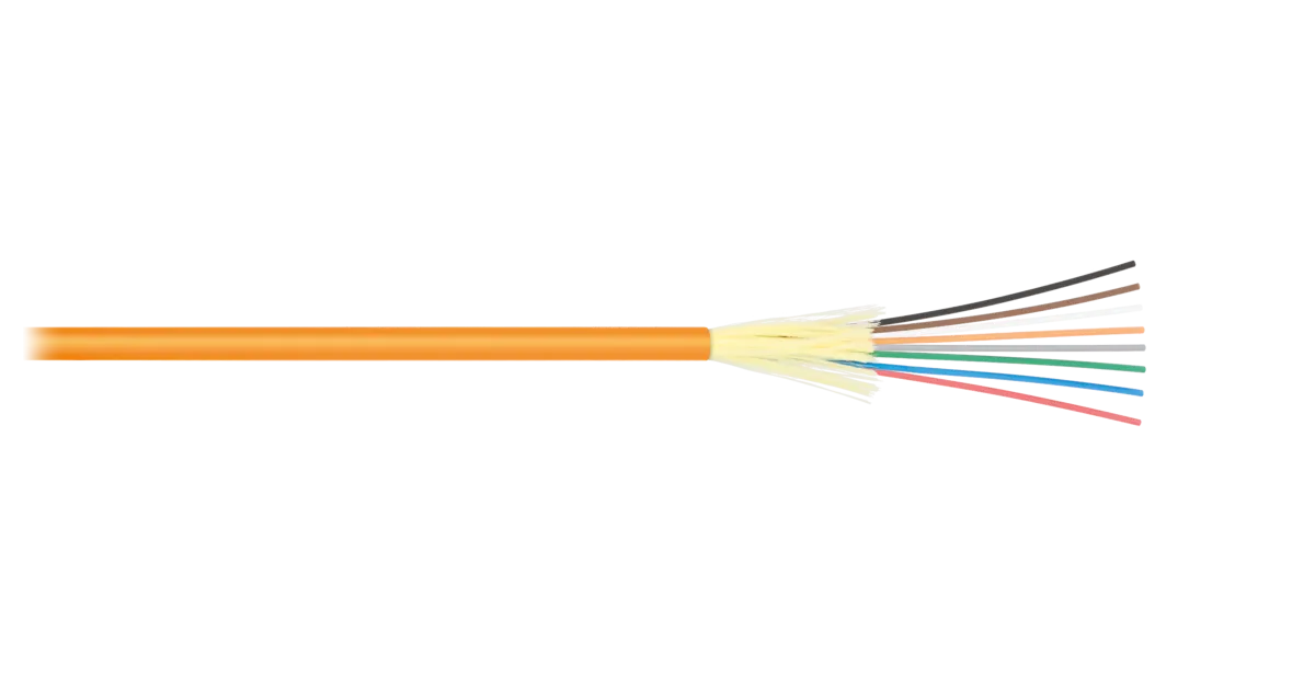 Кабель NIKOLAN волоконно-оптический NKL-F-002M2I-00C-OR, 2 волокна
