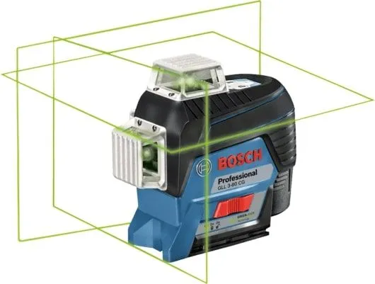 Лазерный уровень Bosch  GLL 3-80 CG + BM 1 + GBA 12V + L-Boxx (0.601.063.T00)