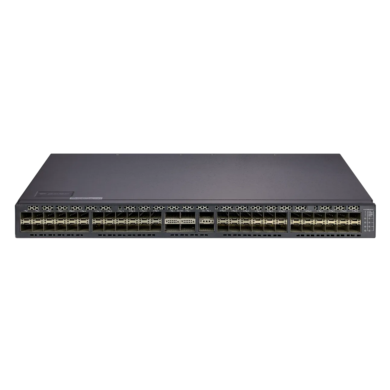 Управляемый коммутатор уровня 3 BDCOM S5864H, 48x 1/10GE SFP+, 2x 40 QSFP+, 4x 40/100GE QSFP28+. Hot Swap БП 1+1, в комплекте 2x PSU AC ~220V AC