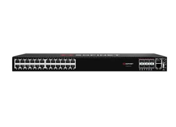 Коммутатор доступа SOFINET SFN3600-24P6X L3, 24x10/100/1000Мб RJ45, 6x1/10Гб SFP+, PoE 380/760Вт