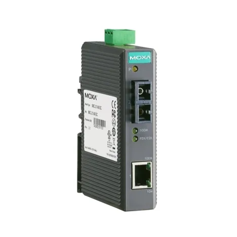 Медиаконвертер Ethernet 10/100BaseTX в 100BaseFX (одномодовое оптоволокно, разъем SC), WDM-B (передача по одной жиле) в металлическом корпусе