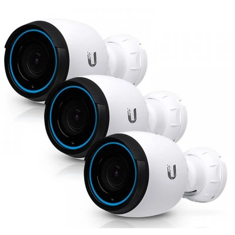 IP-камера Ubiquiti UniFi Video Camera G4 Pro, 8 Мп (3840x2160) 50 к/с, 802.3af/at, F 4.24 - 12.66 mm; ƒ/1.53 -ƒ/3.3 (комплект 3 шт.)
