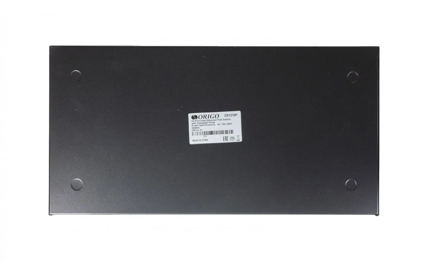 Origo OS1218P/190W неуправляемый PoE-коммутатор 16x100Base-TX PoE+, 2x1000Base-T, PoE-бюджет 190 Вт