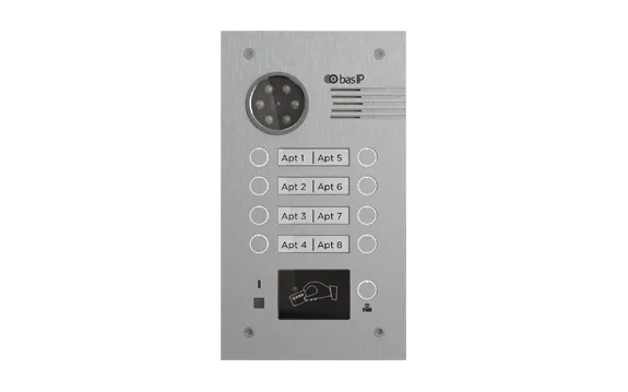 IP вызывная панель BAS-IP BA-08MD SILVER