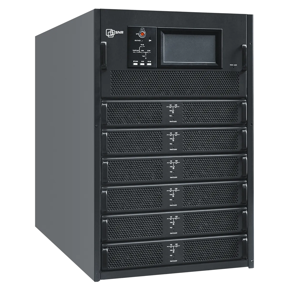 Шасси модульного источника бесперебойного питания 150 кВА/150 кВт серии СМ, 6 слотов для силовых модулей 25 кВА/25 кВт (SNR-UPS-ONRT-150-25CMX33)