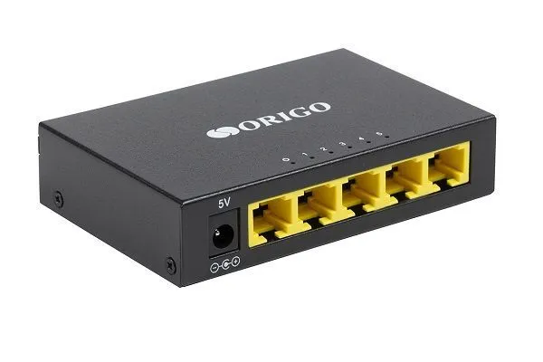Origo OS1205 неуправляемый коммутатор 5x100Base-TX, корпус металл