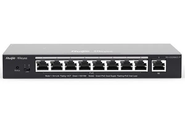Коммутатор управляемый Ruijie Networks RG-ES209GC-P