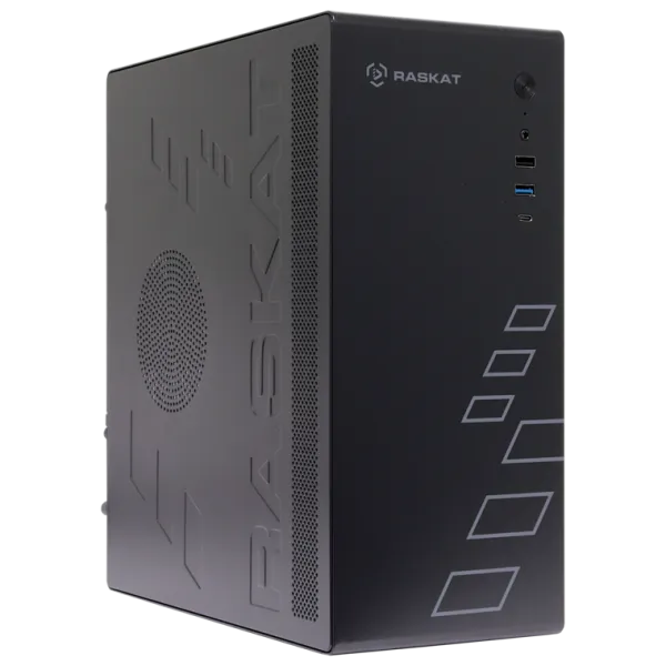Настольный ПК Raskat Standart 300 (Intel Core i3 10100, RAM 16Gb, SSD 480Gb, no OS, kb+ms, black)