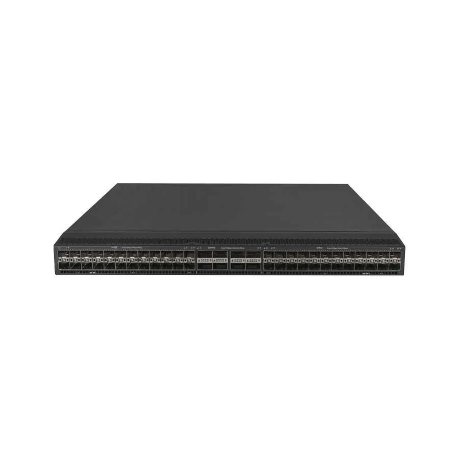 КОММУТАТОР S6850-56HF L3 Ethernet Switch c 48 SFP28 портами and 8 QSFP28 портами, с 2 модулями питания AC, 5 блоками вентиляторов. Выдув назад.
