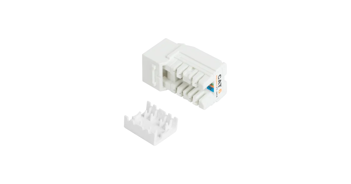 Модуль-вставка NIKOMAX типа Keystone NMC-KJUE2-FT-WT, Кат.6 (Класс E)