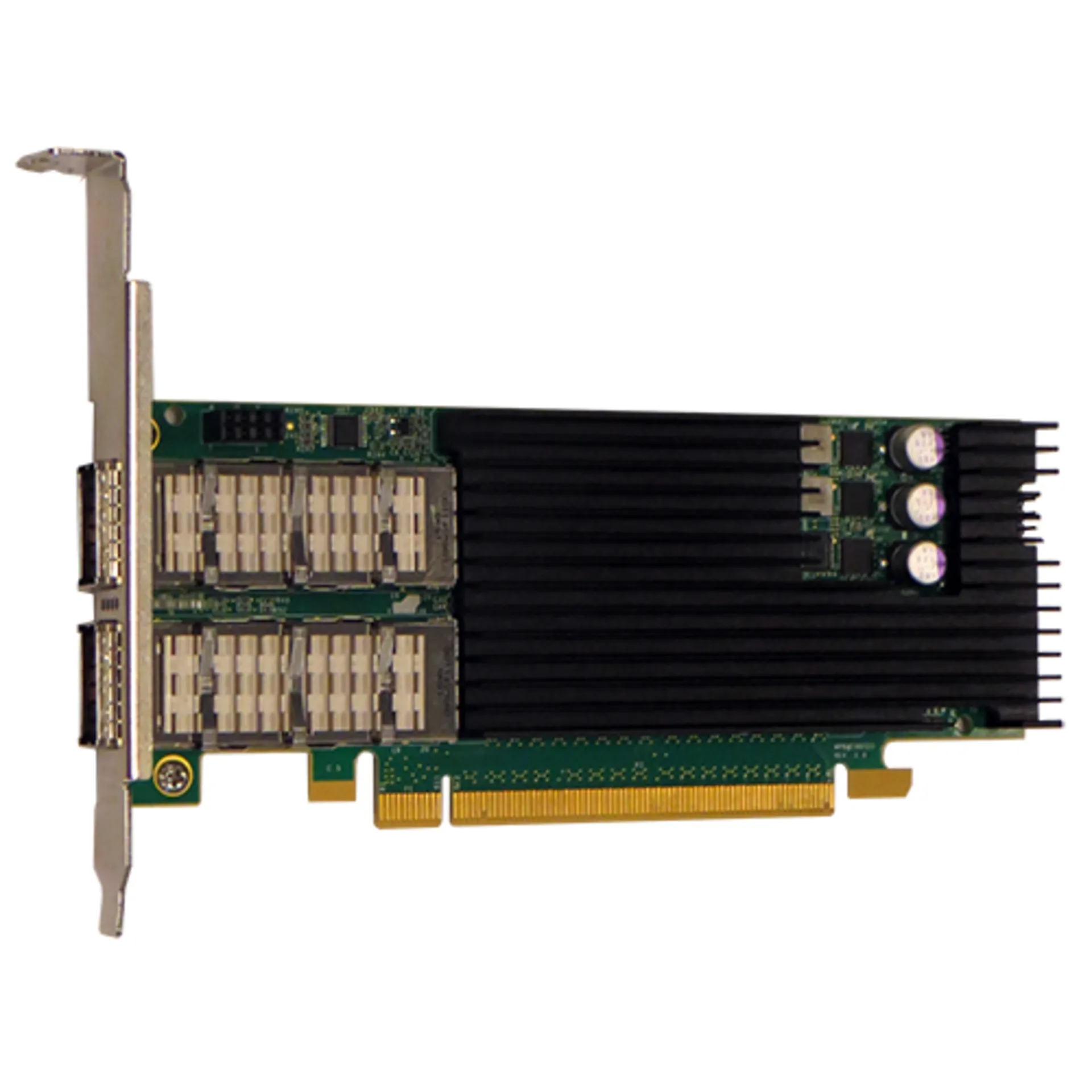 Сетевая карта 2 порта 10G/25G/40G/100GBaseX Content Director (QSFP28, Intel FM10420), Silicom PE3100G2DQiRL-QX4