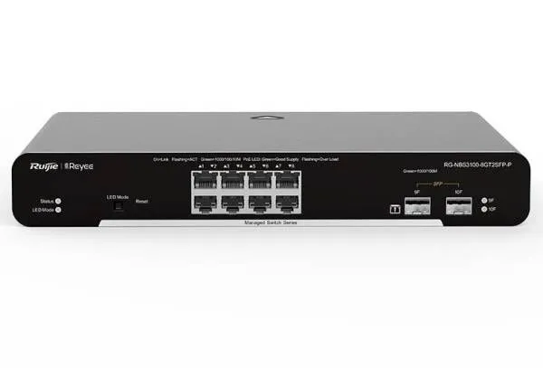 Коммутатор управляемый Ruijie Networks RG-NBS3100-8GT2SFP-P