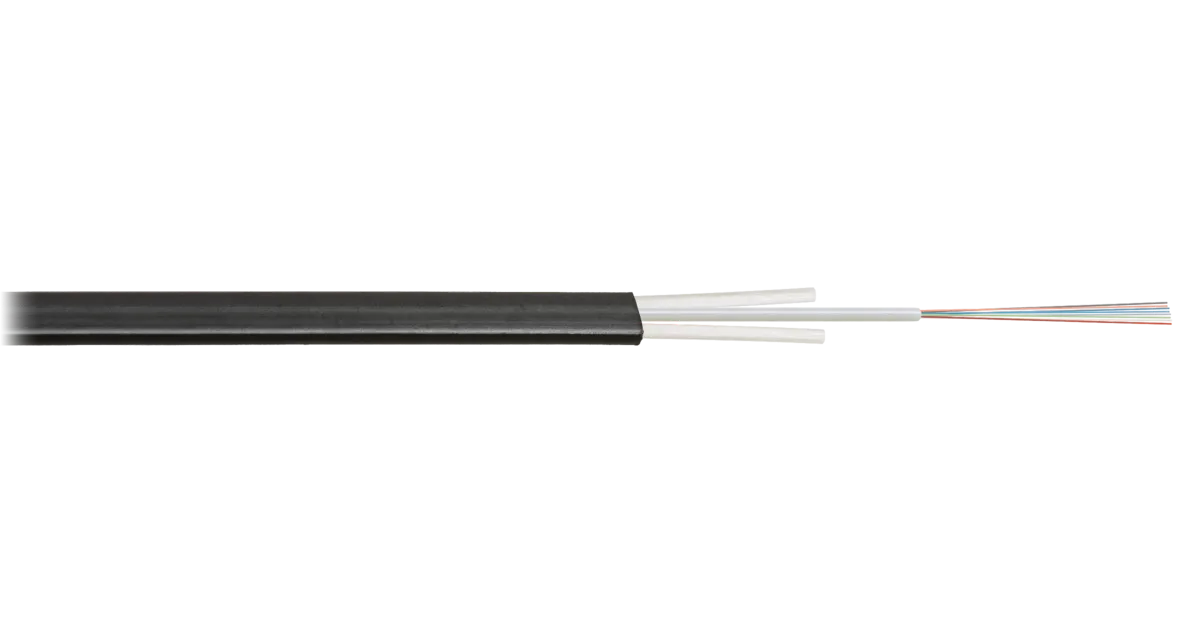 Кабель NIKOLAN волоконно-оптический NKL-F-002A1D-01B-BK, 2 волокна
