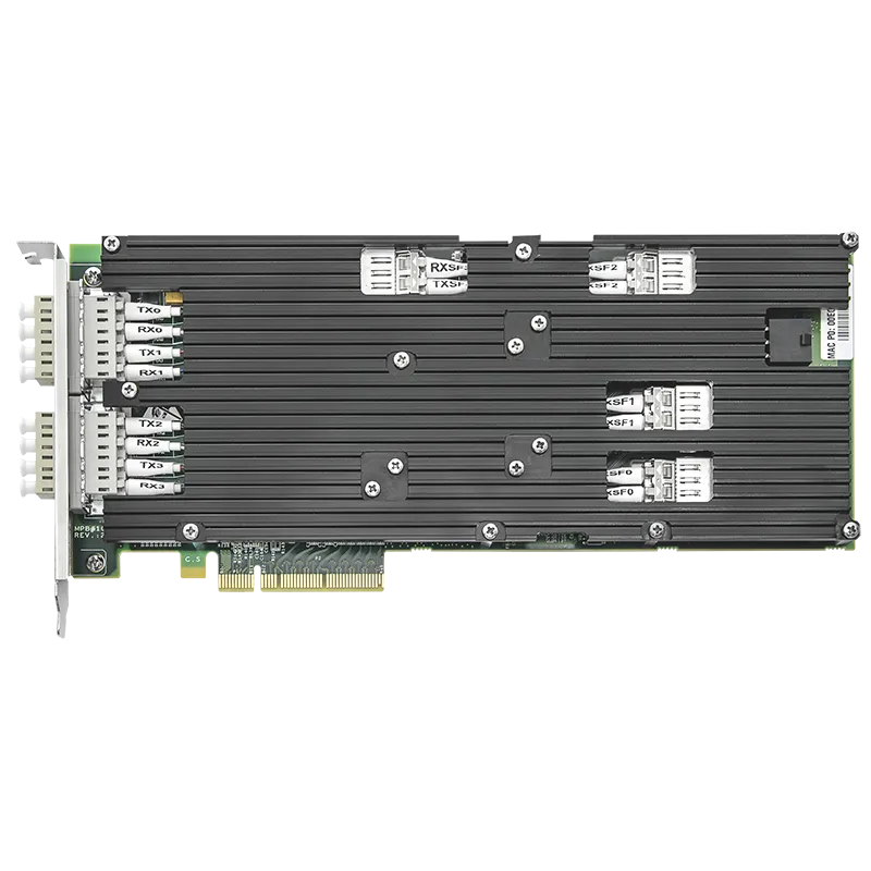 Сетевая карта 4 порта 1000Base-SX/10GBase-SR Bypass (LC, Intel 82599ES), Silicom PE310G4BPi9-SRD-SD